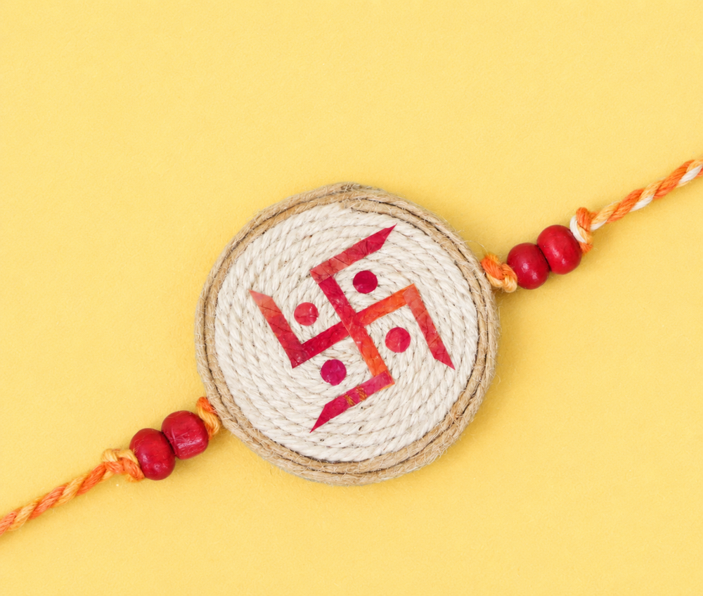 Eco-friendly Plantable Rakhi | Swastika Rakhi