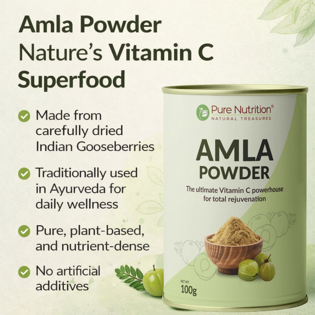 Organic Amla Powder  Natural Vitamin C | Hair, Skin & Immunity Support
