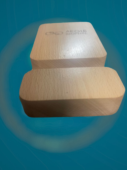 Bamboo Wireless Charger & Phone Holder
