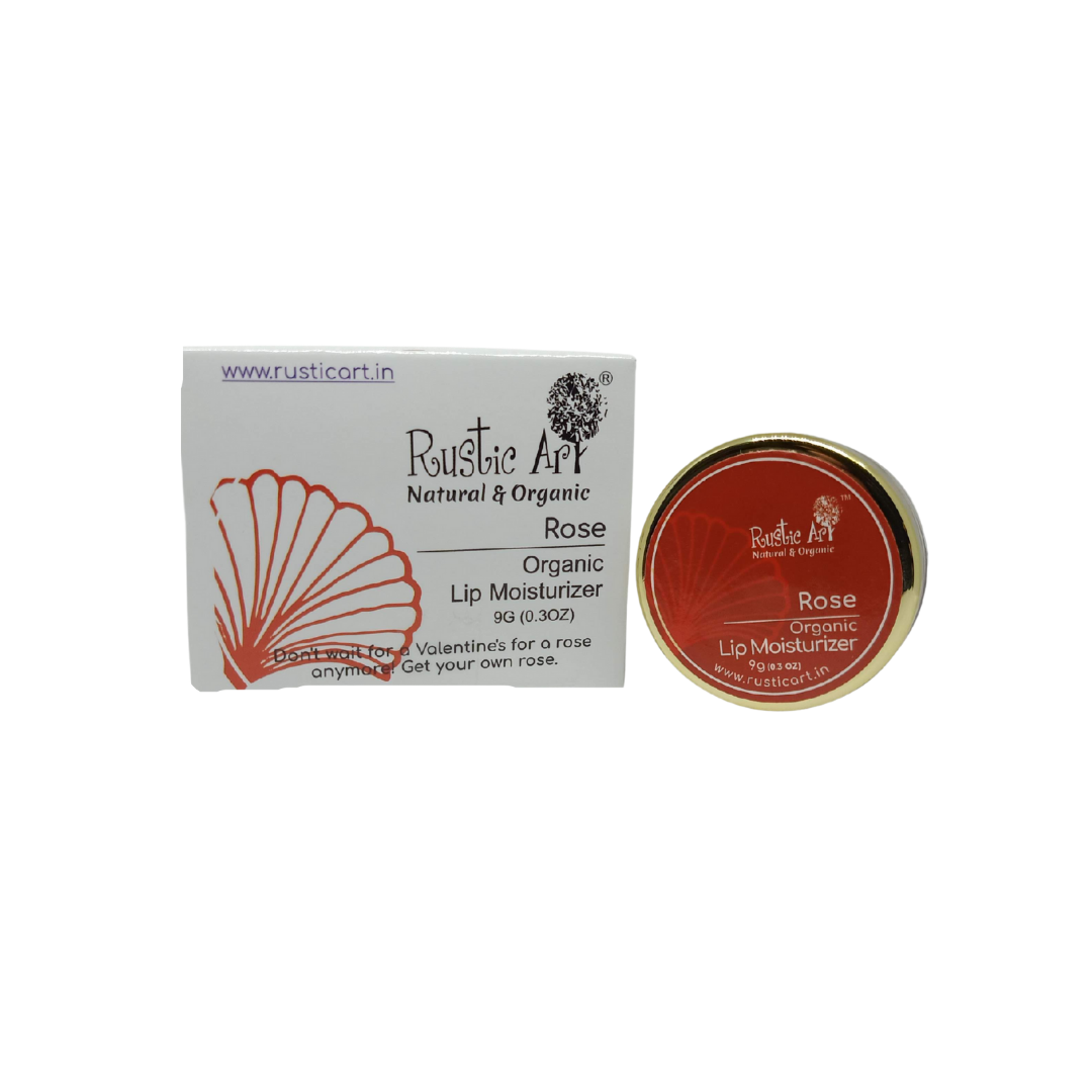 Rustic Art Rose Organic Lip Moisturizer (9gm) (pack of 2)