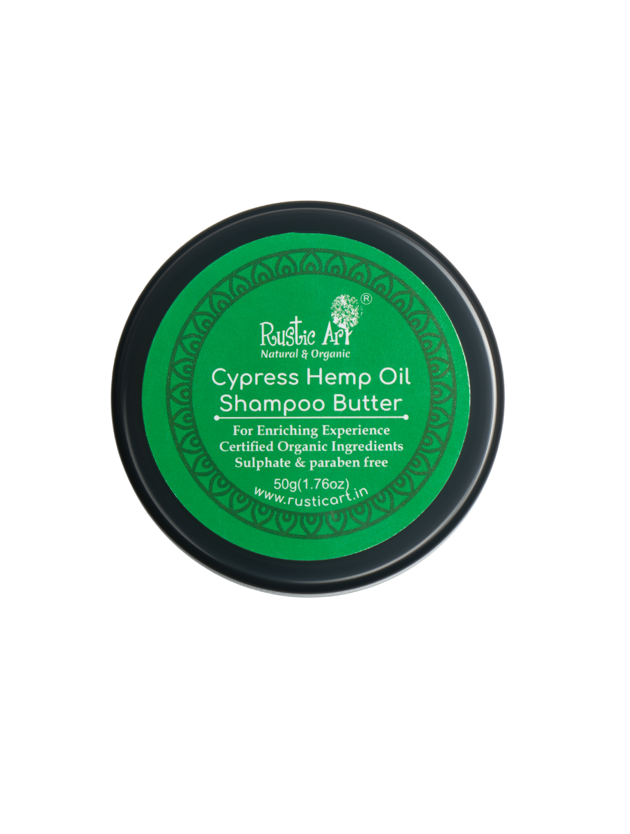 Rustic Art Cypress Hemp Oil Shampoo Butter 50gm (pack of 2)