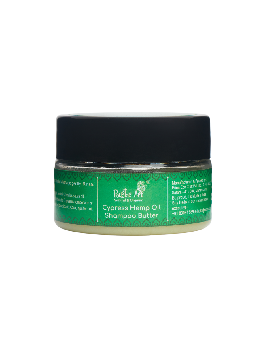 Rustic Art Cypress Hemp Oil Shampoo Butter 50gm (pack of 2)