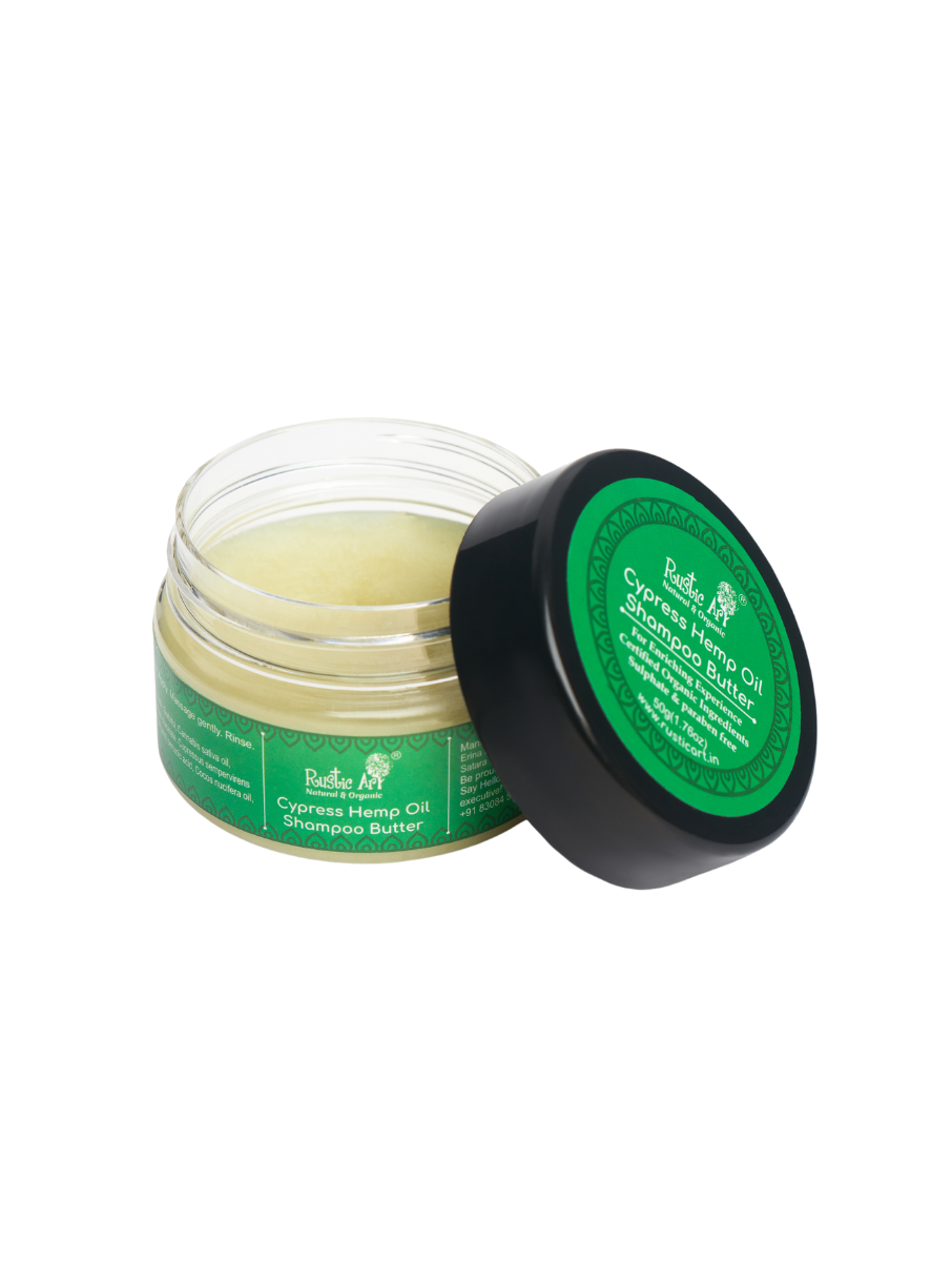 Rustic Art Cypress Hemp Oil Shampoo Butter 50gm (pack of 2)