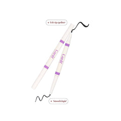 Gush Beauty Eye Like Options 2 in 1 Felt Tip Black Eyeliner and Creamy Kohl Pencil 0.65g