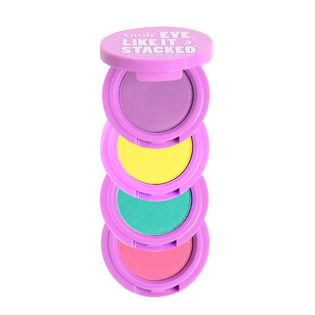 Gush Beauty Eye Like It Stacked, Easy to Blend 4 in 1 Eyeshadow Palette