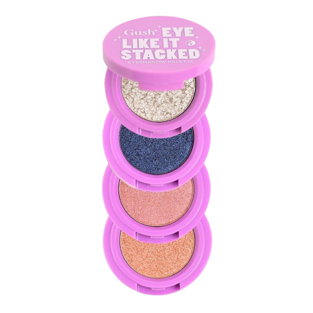 Gush Beauty Eye Like It Stacked, Easy to Blend 4 in 1 Eyeshadow Palette