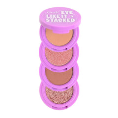 Gush Beauty Eye Like It Stacked, Easy to Blend 4 in 1 Eyeshadow Palette