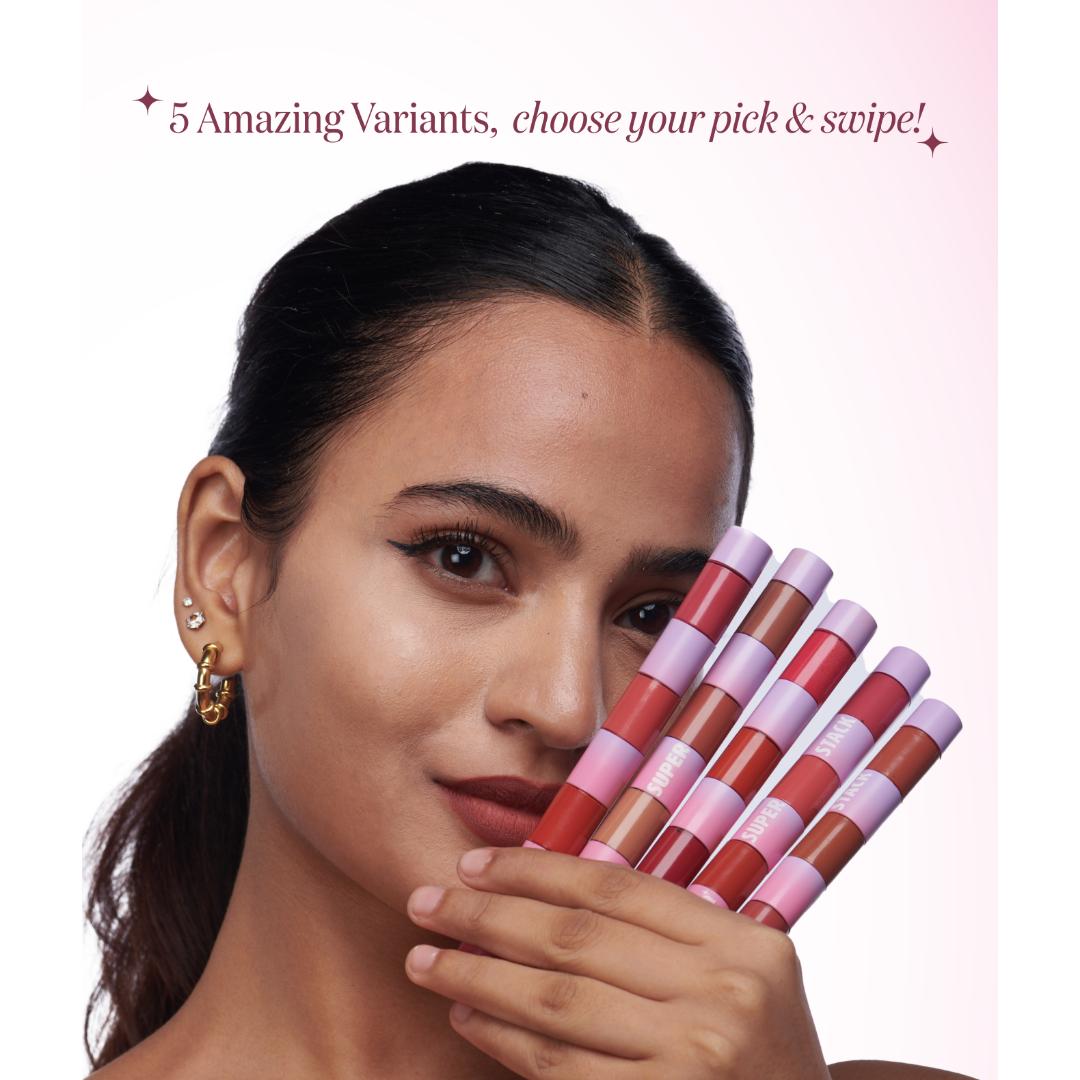 Gush Beauty Super Stack Conditioning and Pigmented 4 in 1 Liquid Lipstick Stack- 8.4 g