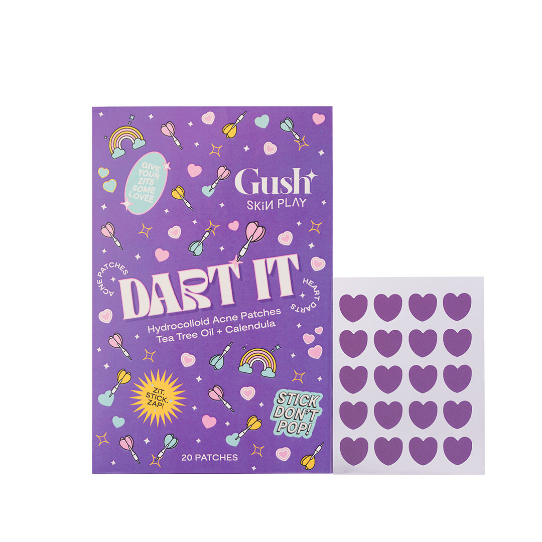 Gush Beauty Dart It Hydrocolloid Pimple Patches for Healing Acne, Zits and Blemishes - 24 patches
