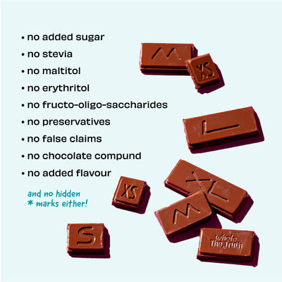 Sea Salt Dark Chocolate | No Added Sugar | Pack of 2 (80g each)