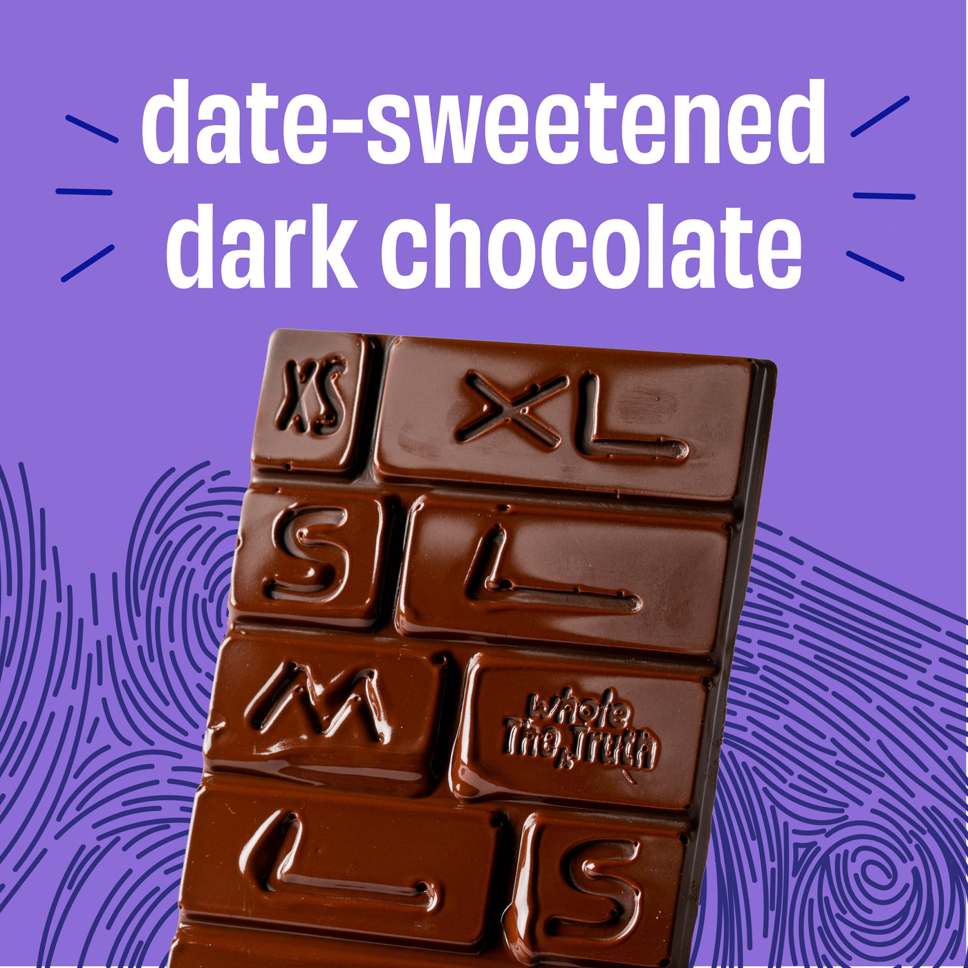 Sugar Free Dark Chocolates with 71% Cocoa & 29% Dates | Pack of 2 (80g each)