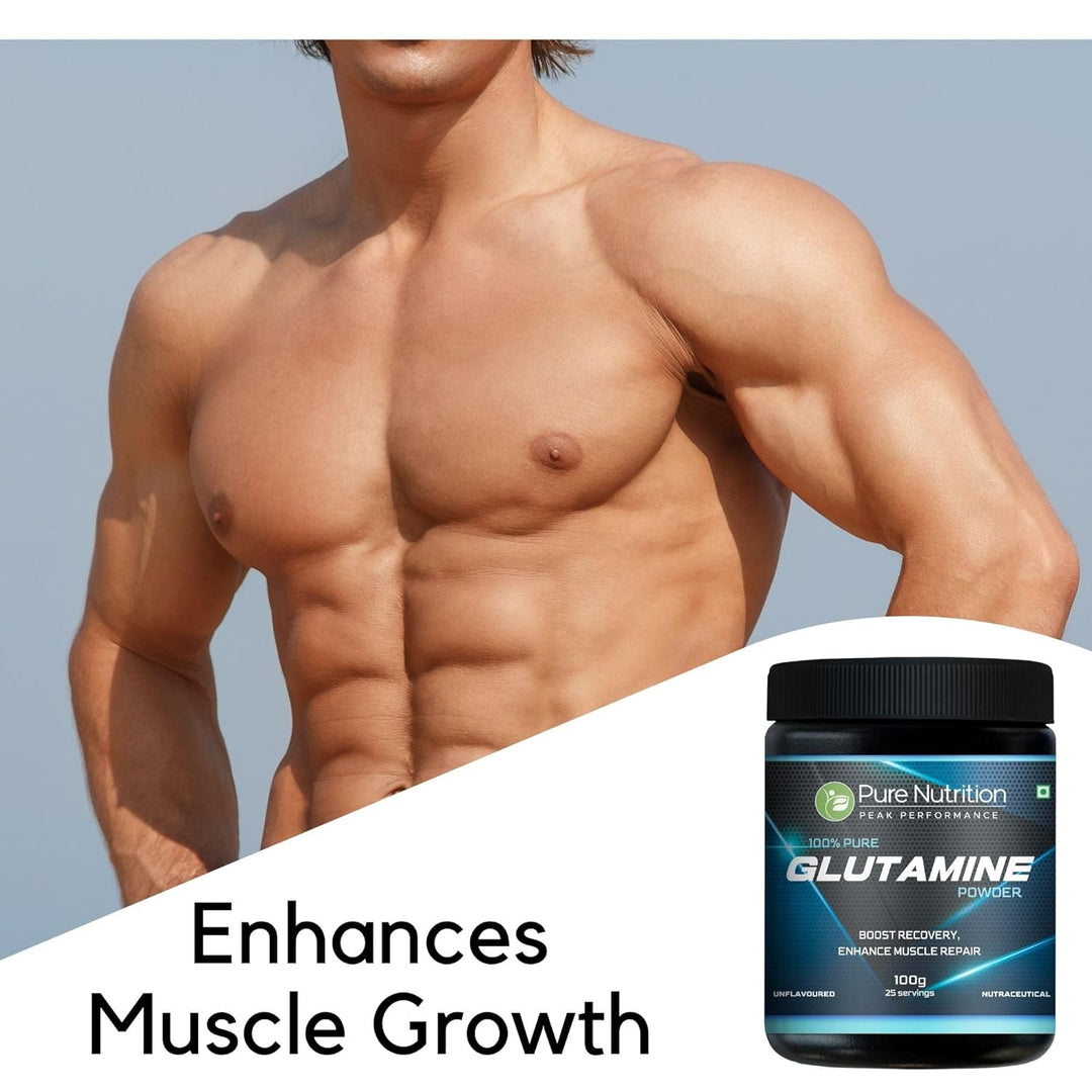 L-Glutamine Powder 100g Muscle Recovery, Endurance & Gut Health