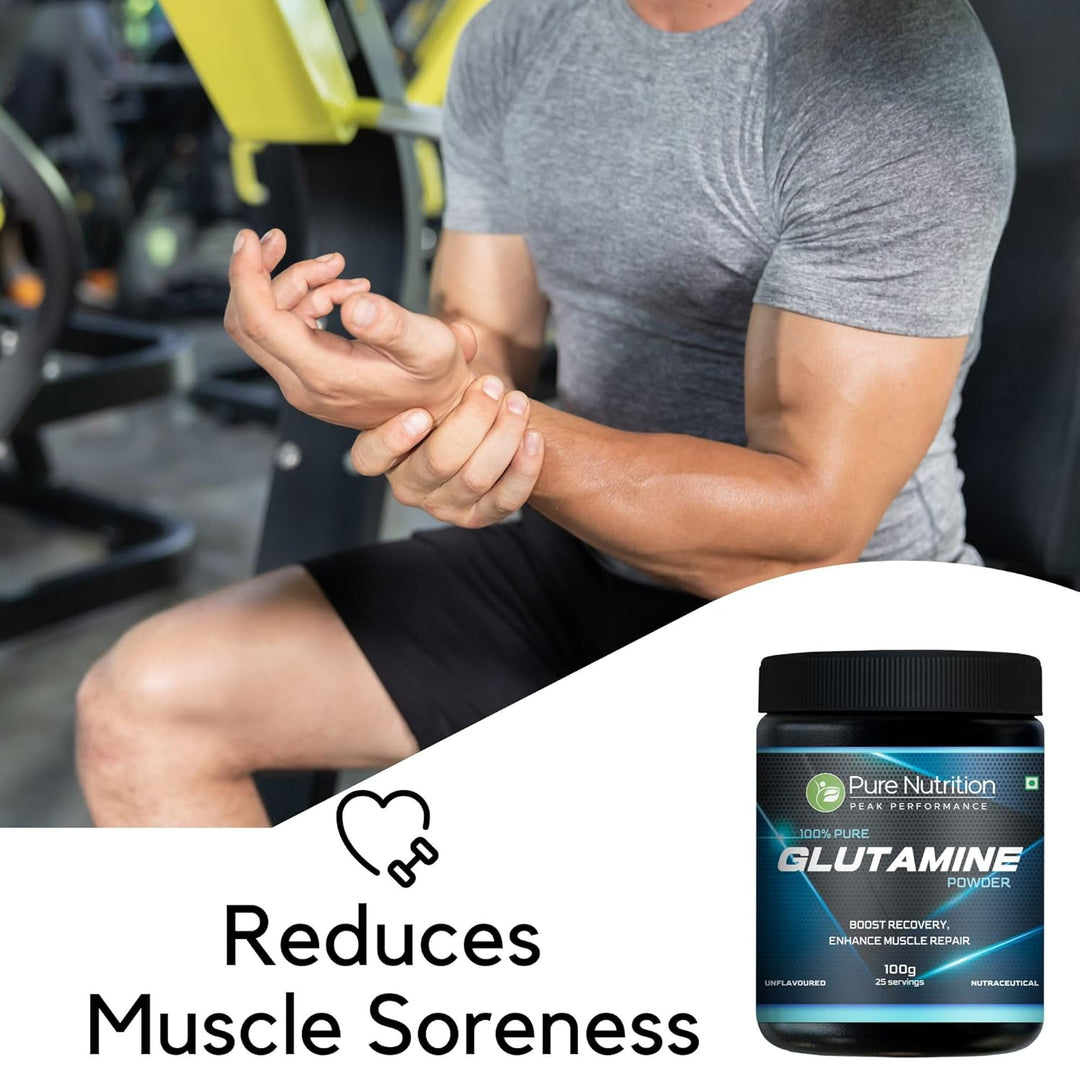 L-Glutamine Powder 100g Muscle Recovery, Endurance & Gut Health