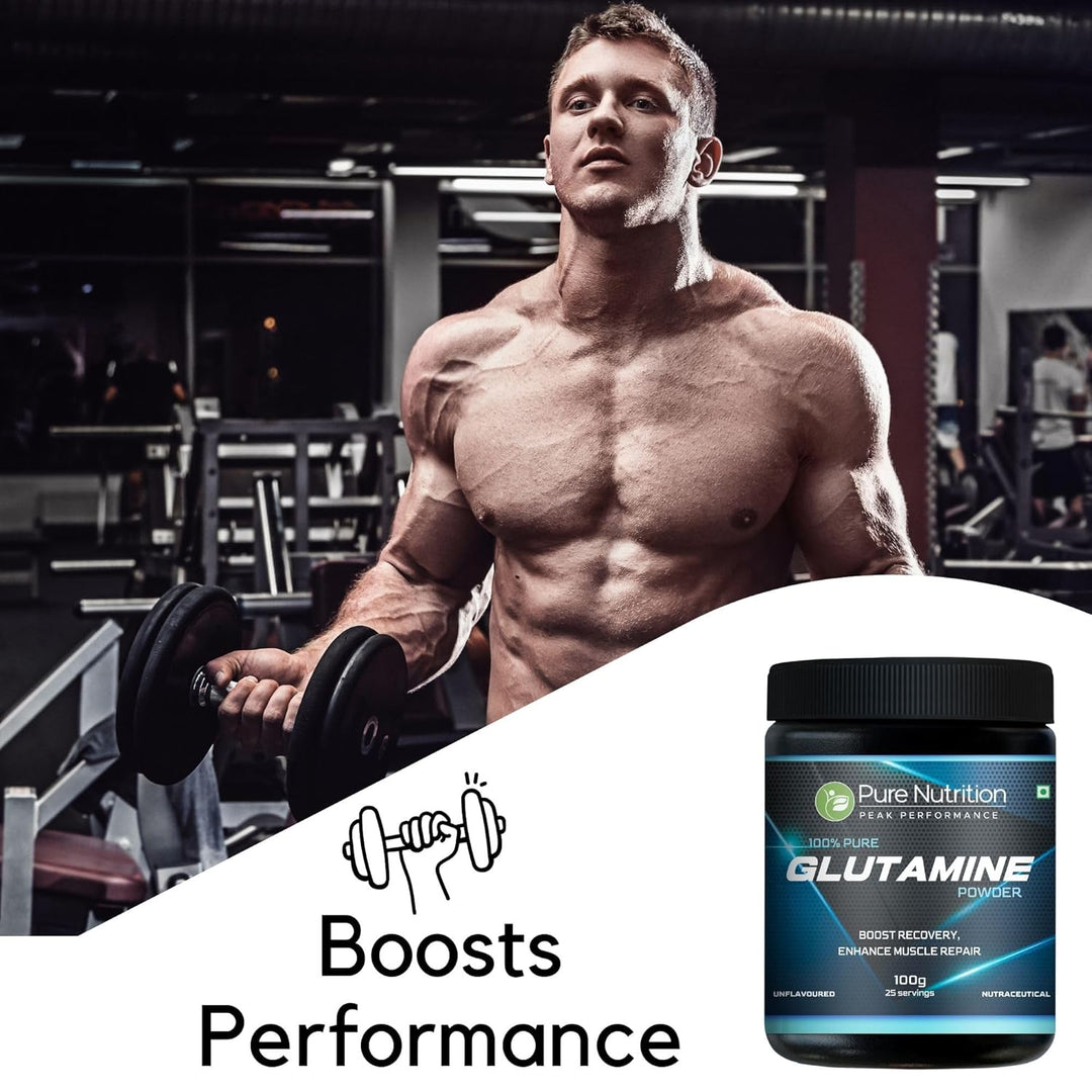 L-Glutamine Powder 100g Muscle Recovery, Endurance & Gut Health