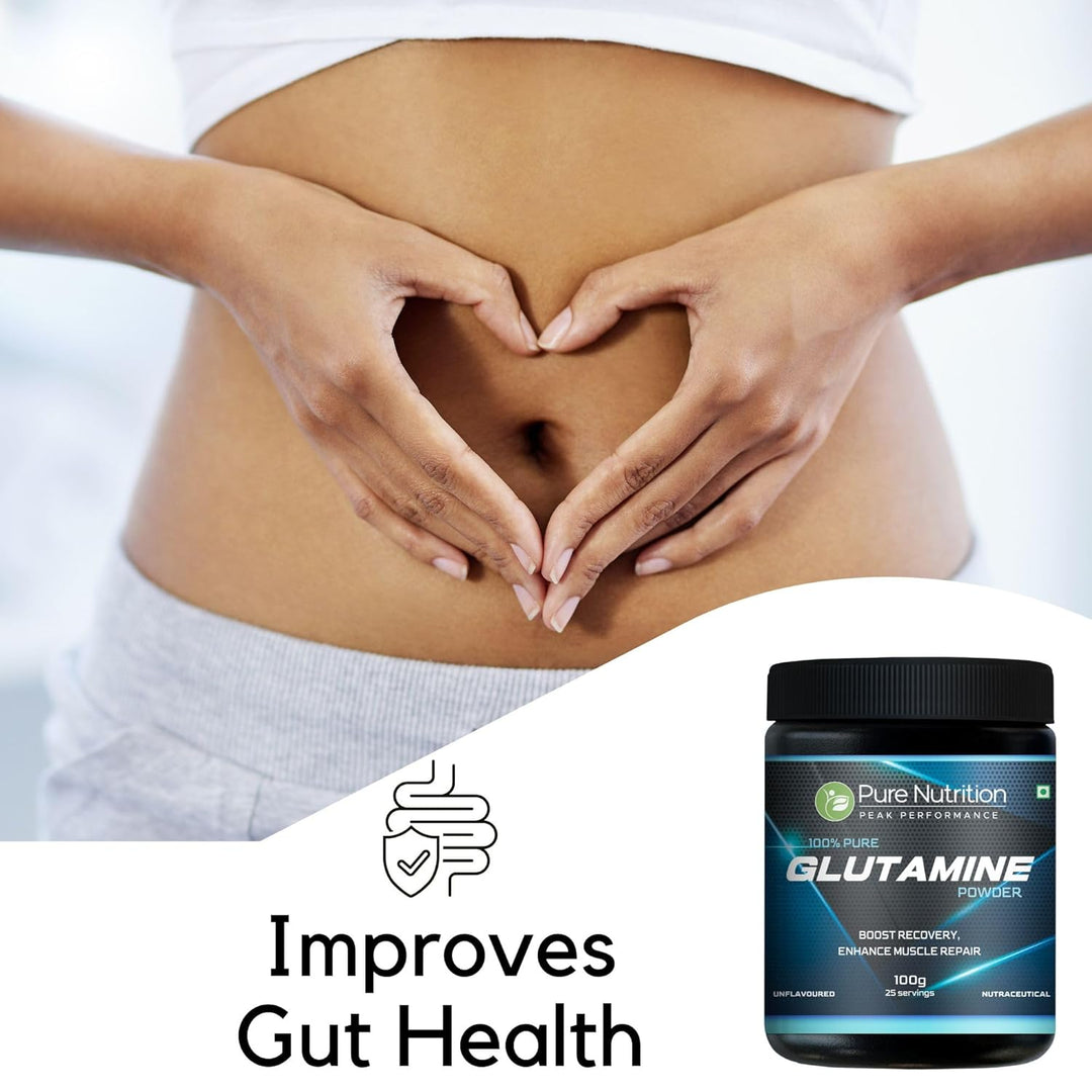 L-Glutamine Powder 100g Muscle Recovery, Endurance & Gut Health