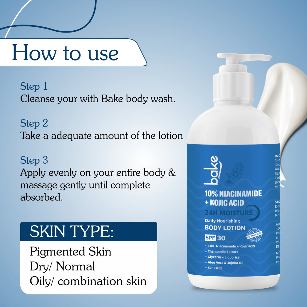 10% Niacinamide + Kojic Acid Body Lotion SPF 30 PA+++