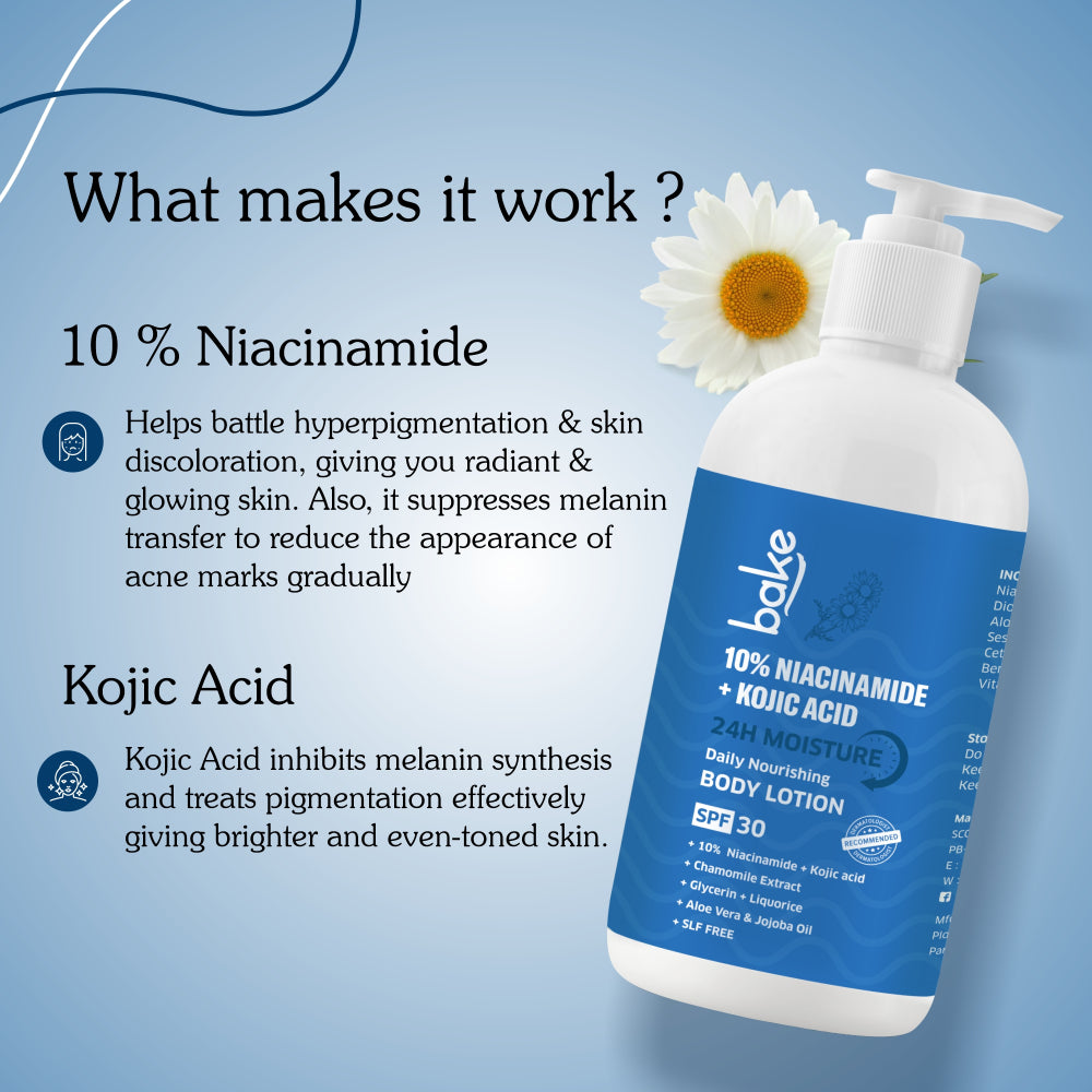 10% Niacinamide + Kojic Acid Body Lotion SPF 30 PA+++
