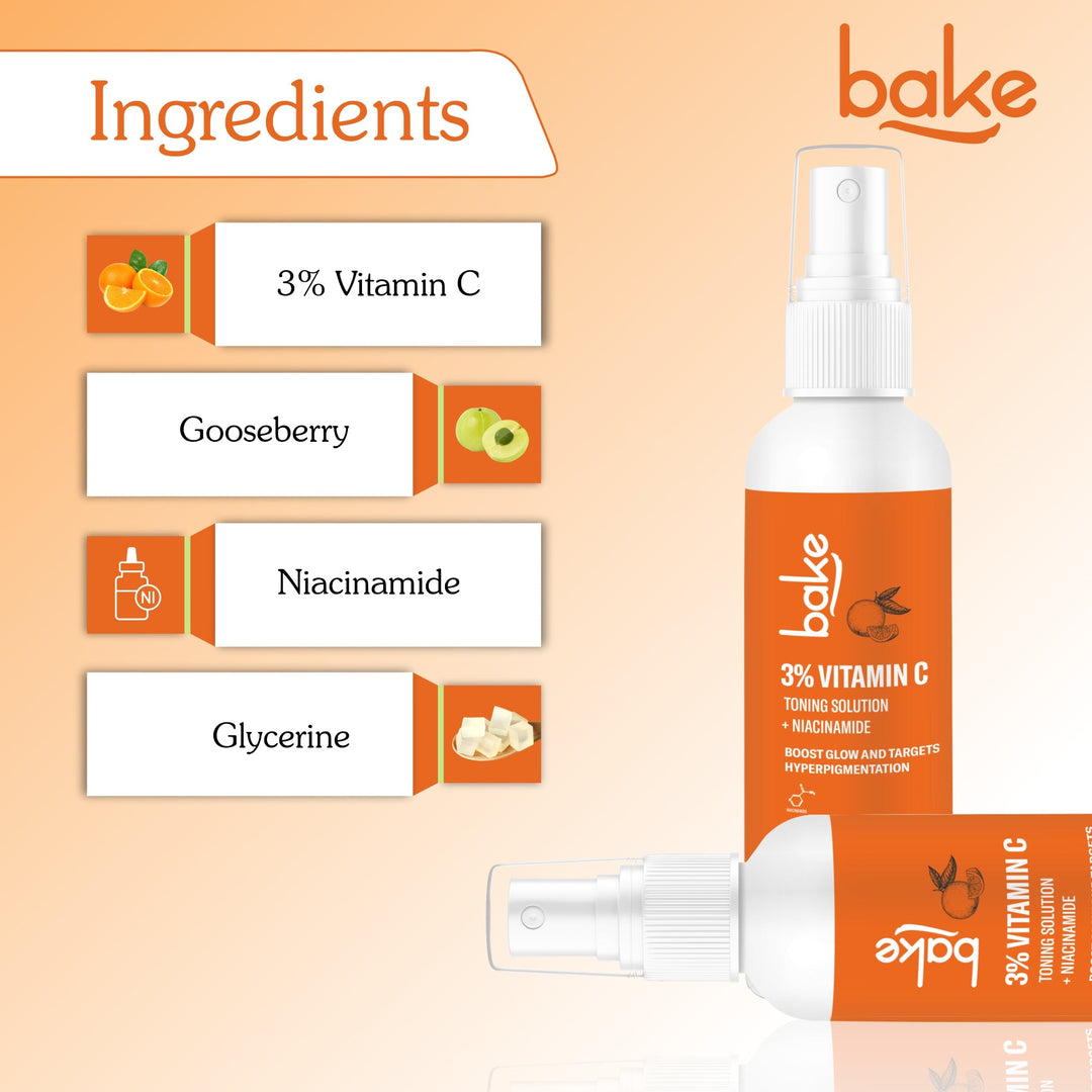 3% Vitamin C Toner with Niacinamide ForDark Spots & Circles & Skin Brightening