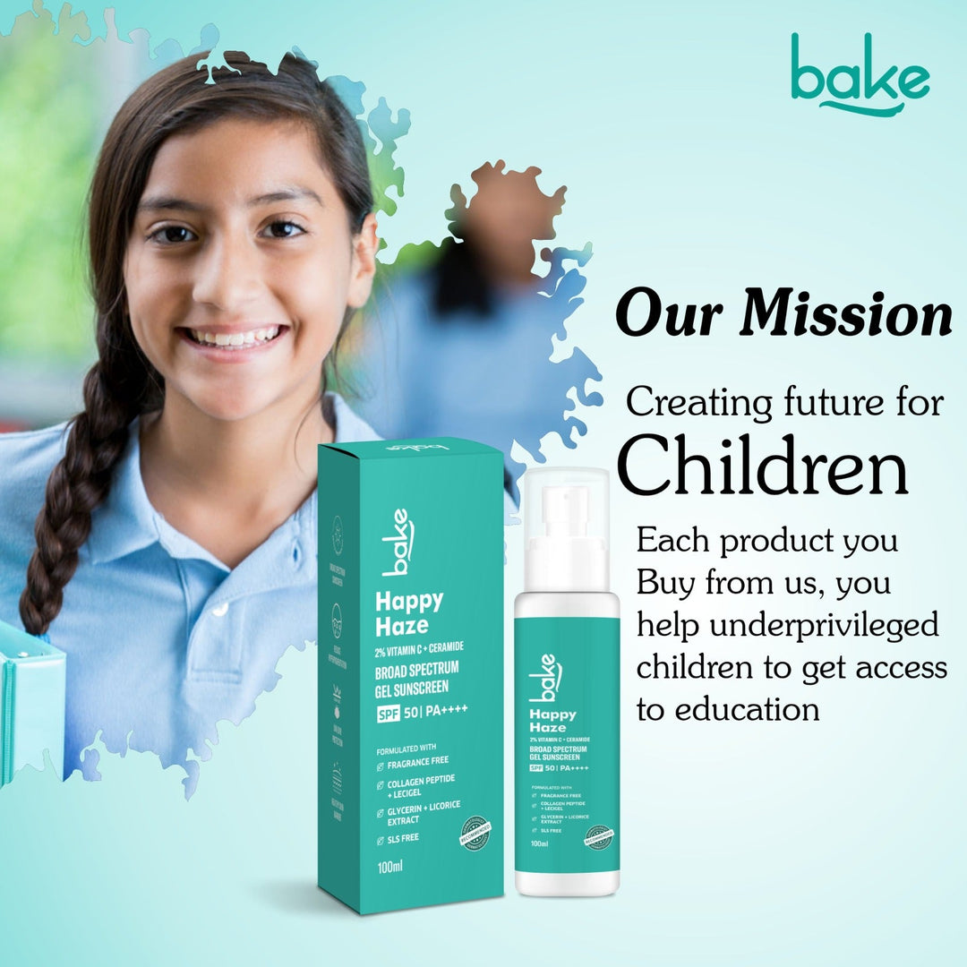 Happy Haze 100% Mineral Water Resistant Sunscreen SPF 50 PA++++ with 2% Vitamin C, Ceramide