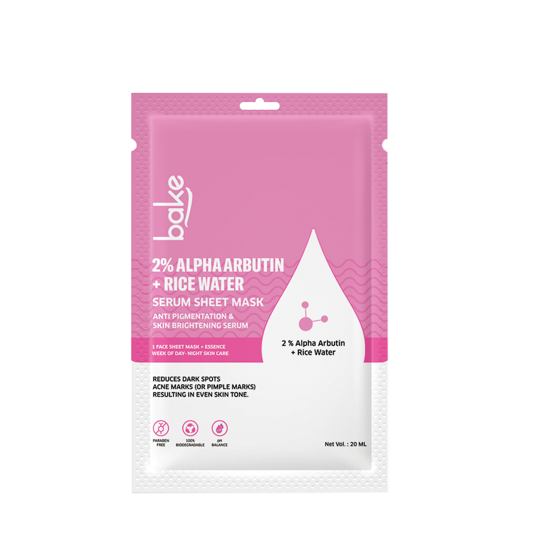 2% Alpha Arbutin + Rice Water Serum Sheet Mask