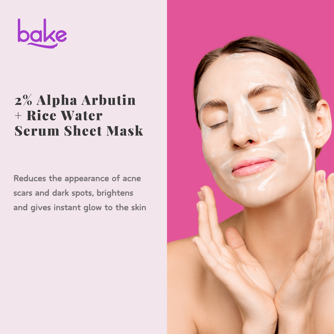 2% Alpha Arbutin + Rice Water Serum Sheet Mask