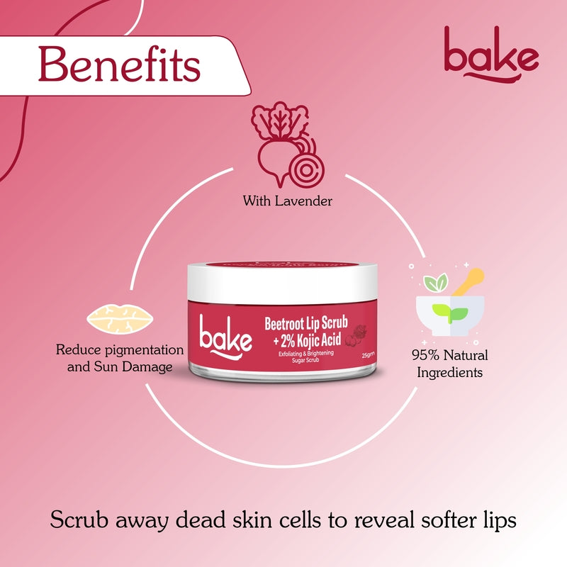 2% Kojic Acid Beetroot Lip Scrub