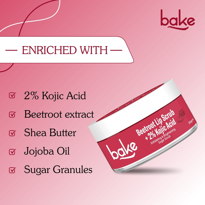 2% Kojic Acid Beetroot Lip Scrub