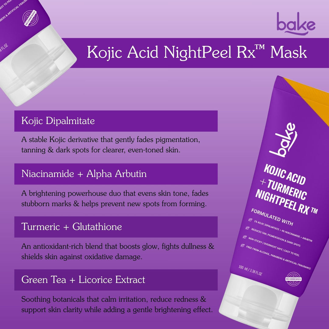 Kojic Acid + Turmeric NightPeel Rx Mask
