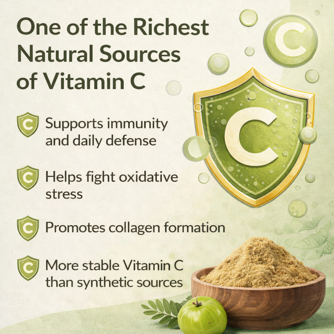 Organic Amla Powder  Natural Vitamin C | Hair, Skin & Immunity Support