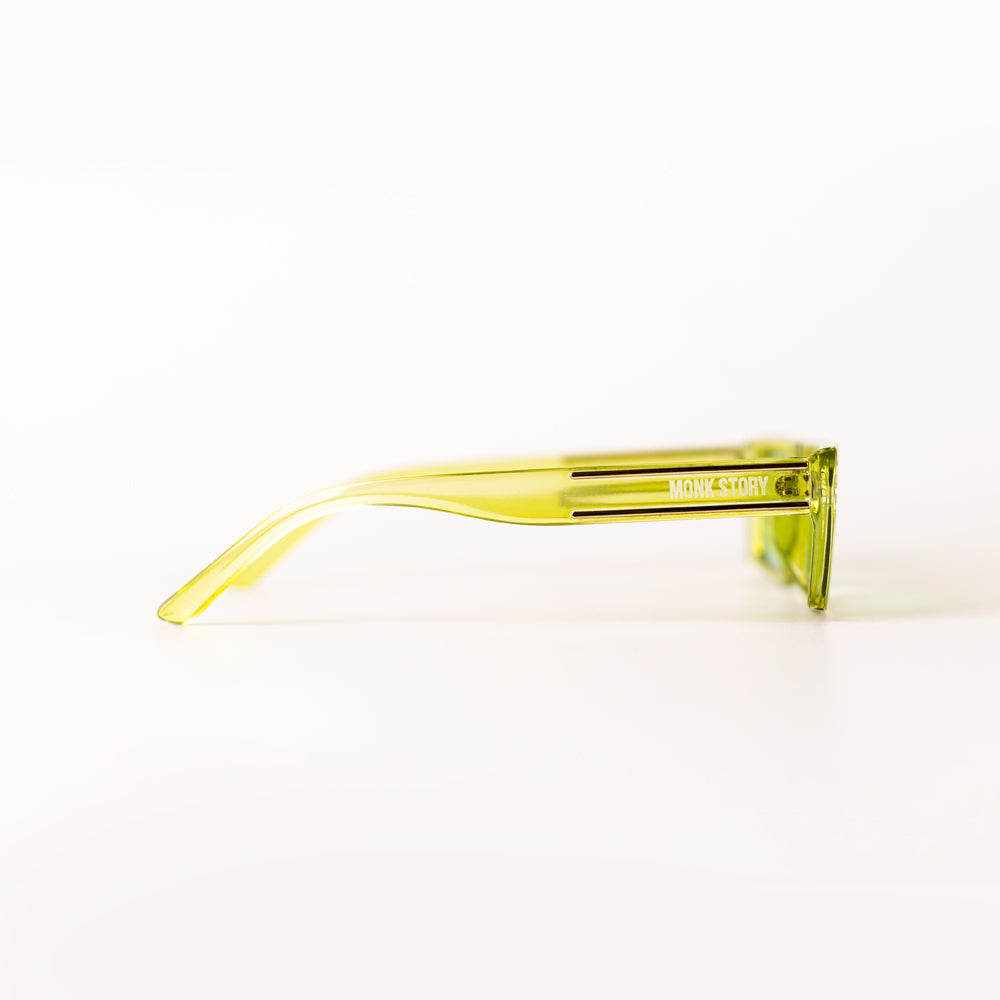 Monkstory MonkStory Street Acetate Unisex Sunglasses - Frosty Green
