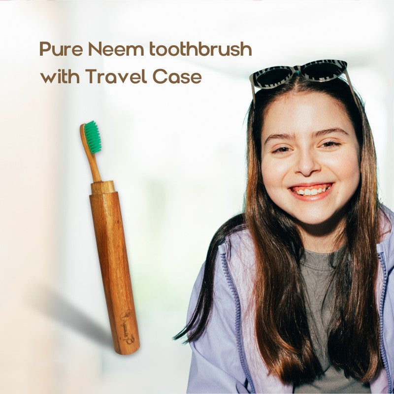 Eco Friendly Travel Case with Neem Toothbrush