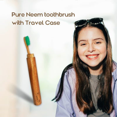 Eco Friendly Travel Case with Neem Toothbrush