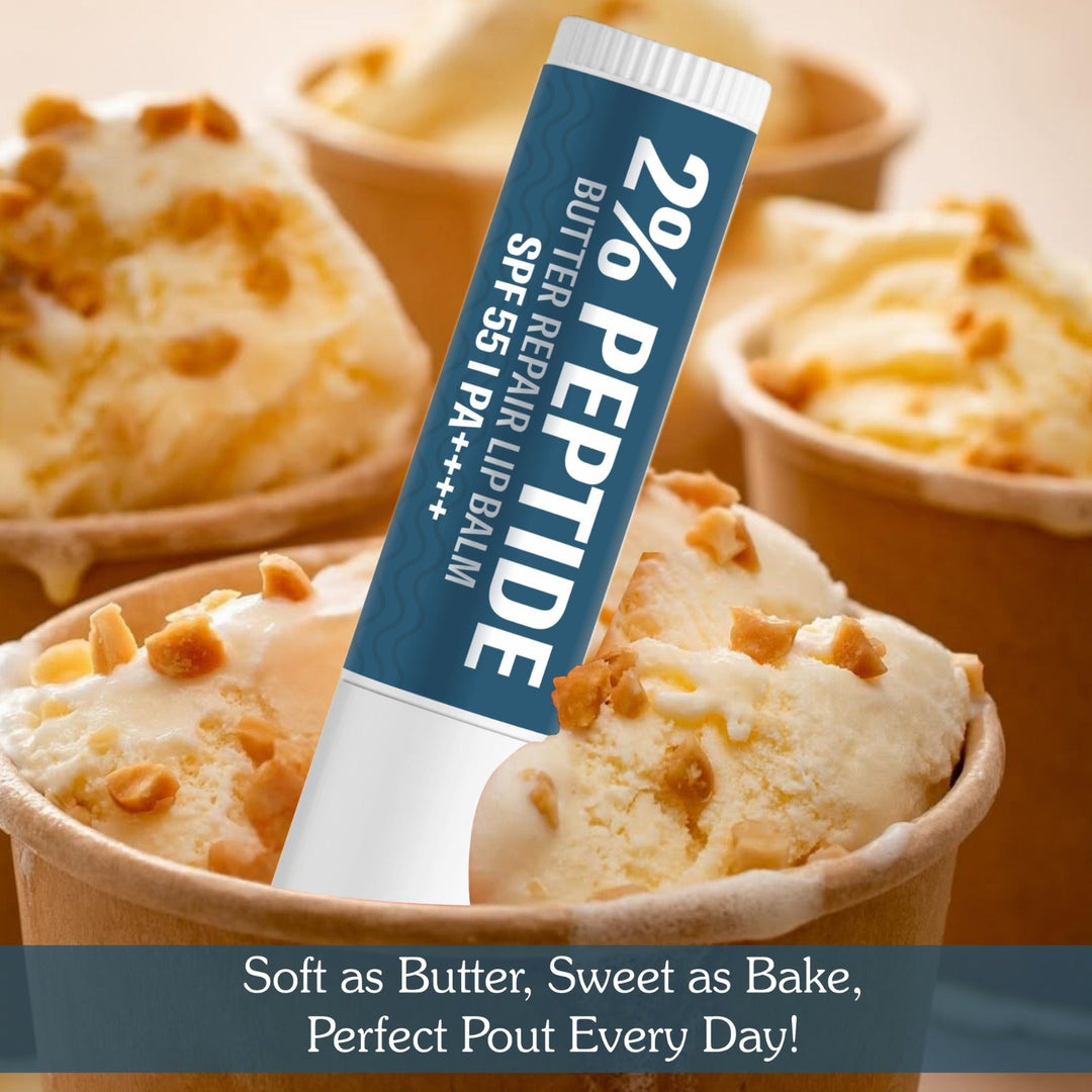 2% Peptide + Ceramide Butter Brightening Lip Balm SPF 55 PA++++