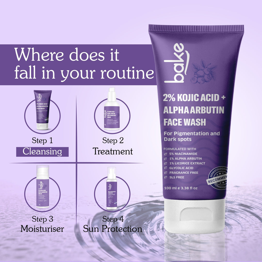 2% Kojic Acid Face Wash with Alpha Arbutin