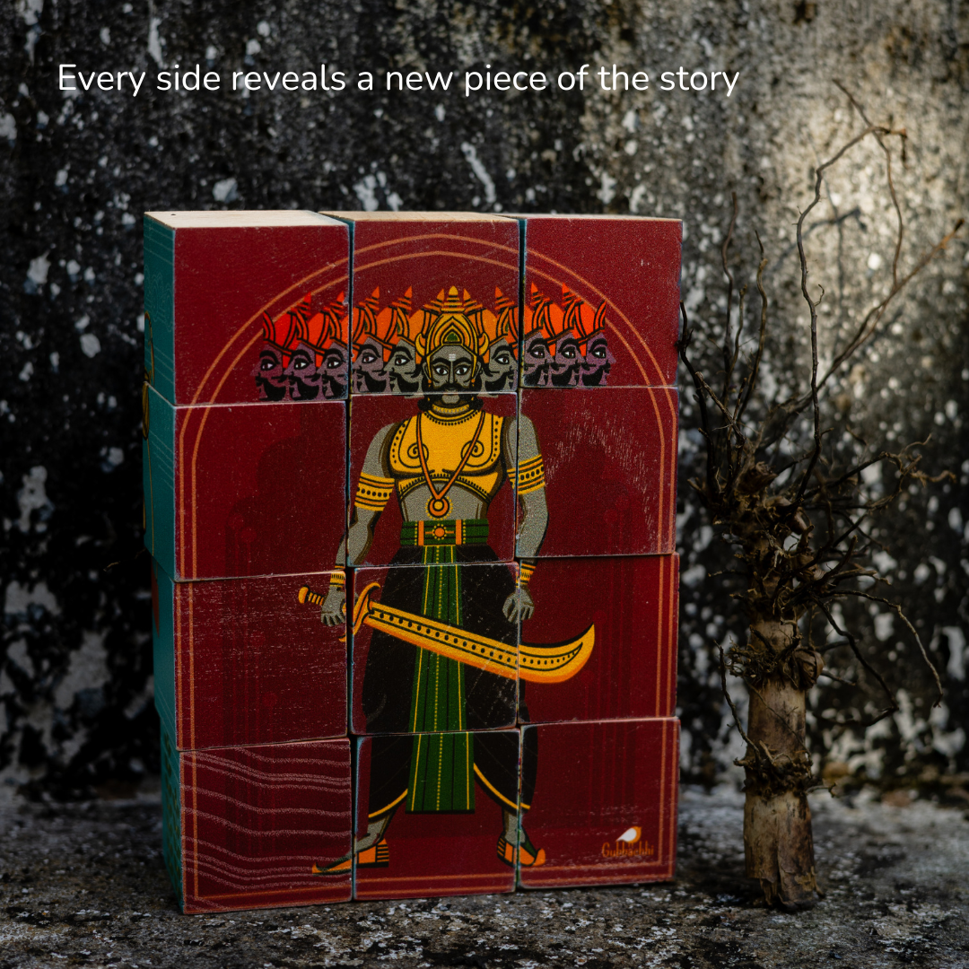 Gubbachhi Ramayana wooden puzzle