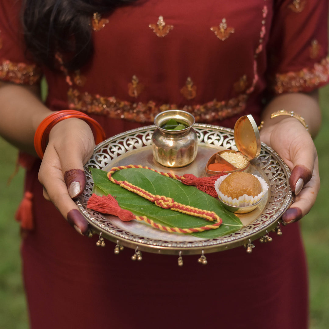 Anant Sutra Plantable Rakhi Sibling Box | Eco-Friendly Rakhi with Tulsi Seeds | Scrapshala
