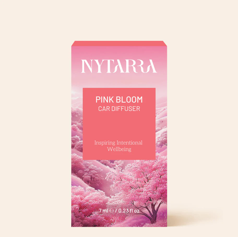 Nytarra Car Fragrance Diffuser - Pink Bloom | Floral Fruity Car Freshener | Alcohol-Free, Paraben-Free | Long-Lasting