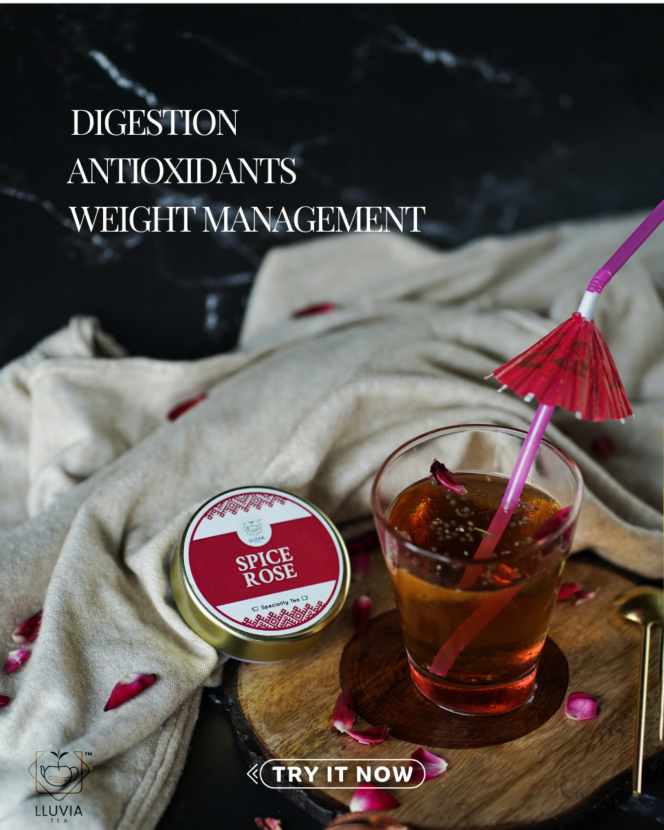 Lluvia Tea Spice rose | reduces anxiety & powerful antioxidant| 50g