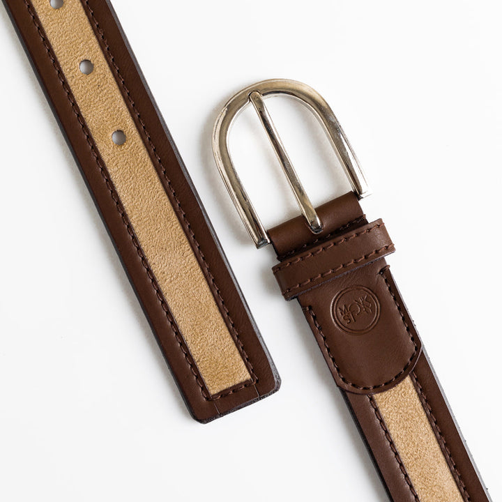 Monkstory MonkStory Dual Color Classic Mens Belt - Brown / Beige