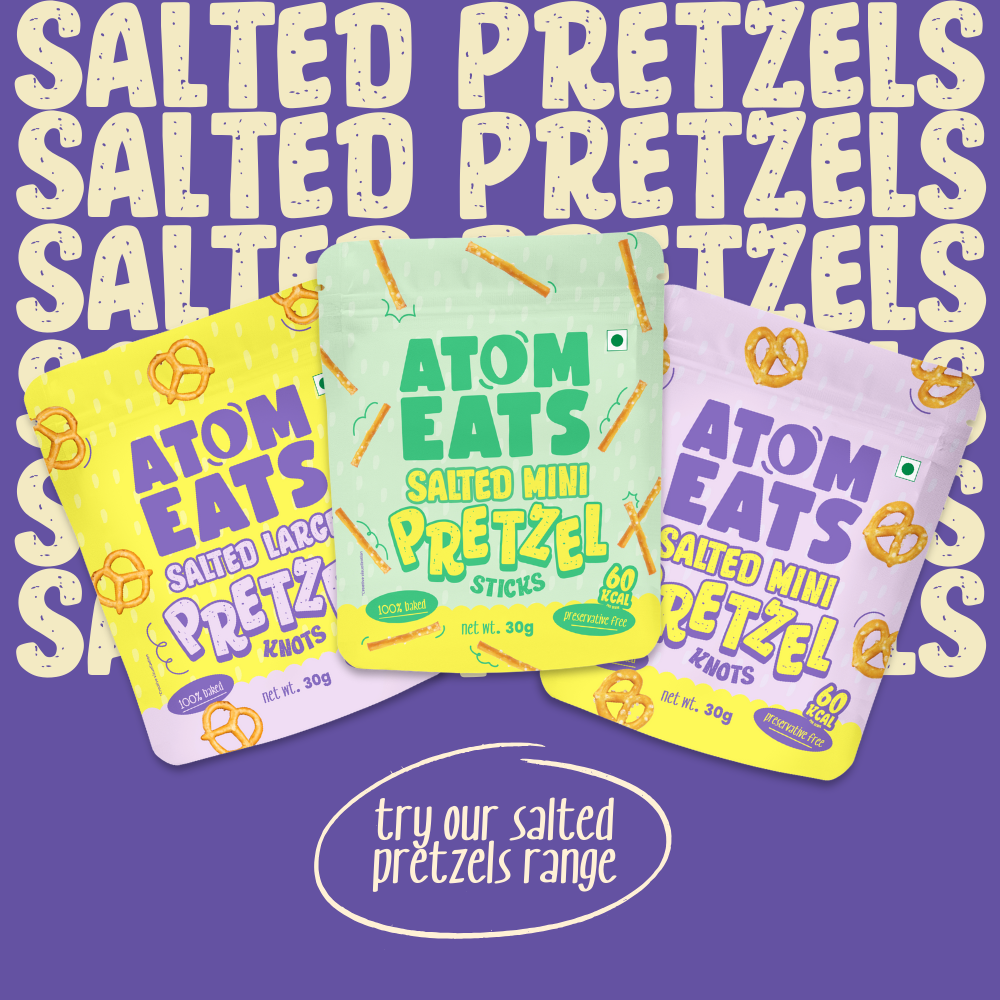 Atom Eats Salted Large Knots | (30g Pack X 2) by Atom Eats