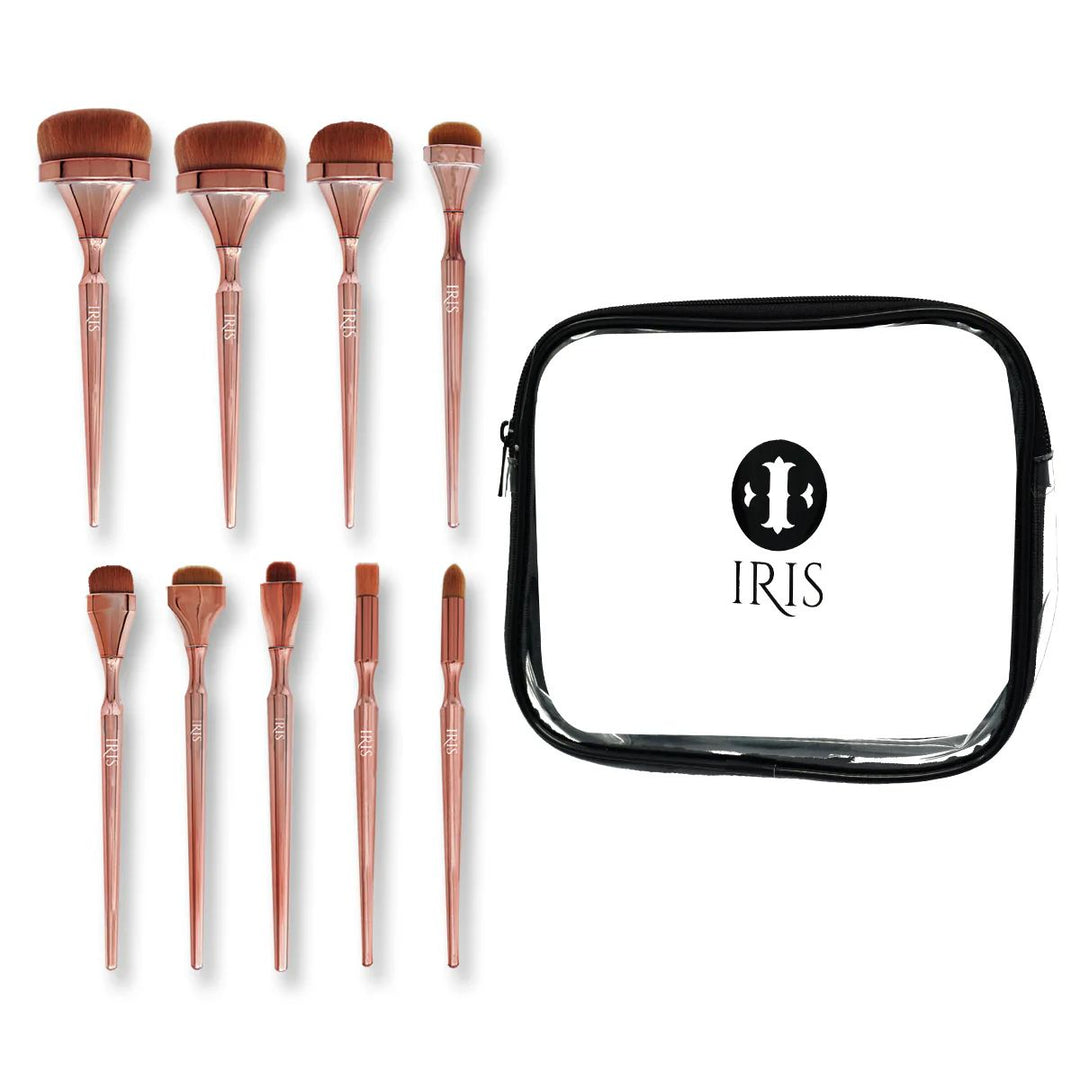 Iris Cosmetics Luminous Face Brush Set- 9 Pcs