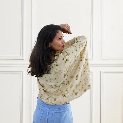 Bageeya "Bagh" Handwoven cotton Box top | Crafted with Sacred Temple Marigolds