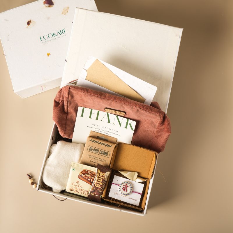 Ecokari Brotherly Bliss Hamper | Eco-Rakhi Box