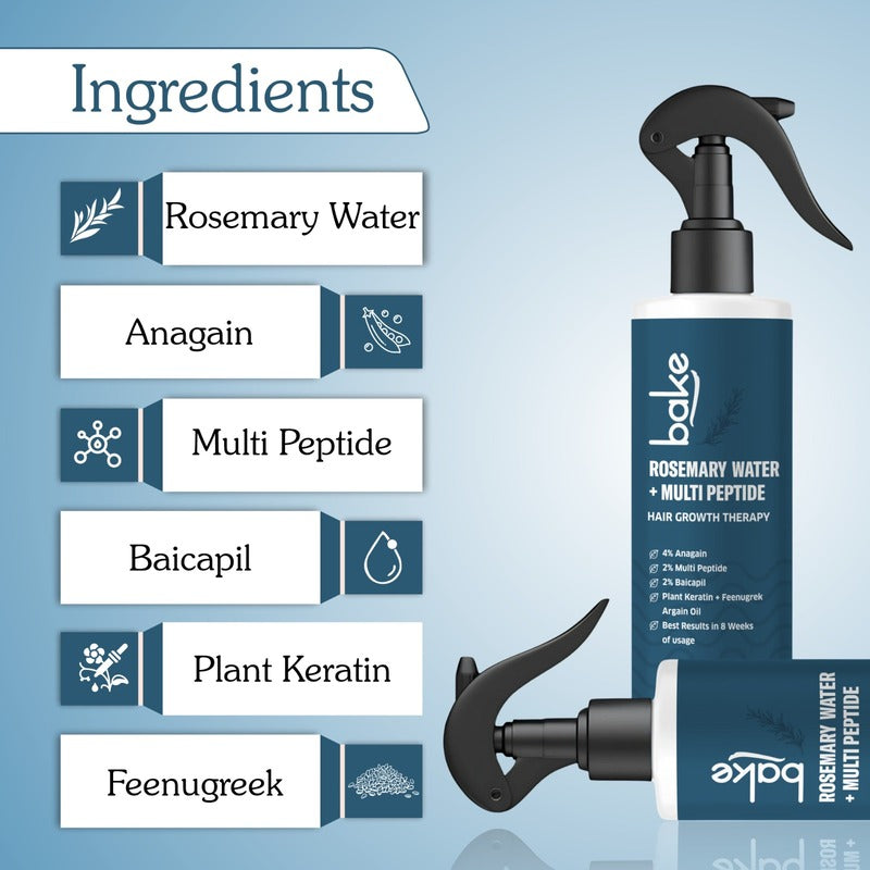 Rosemary Water Hair Growth Spray with Multi Peptides