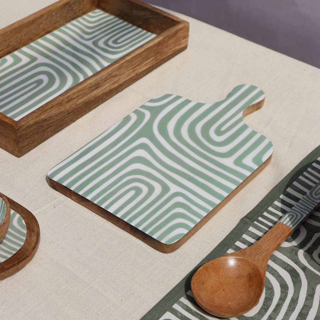 Muun Home Jade Mango Wood Serving Platter