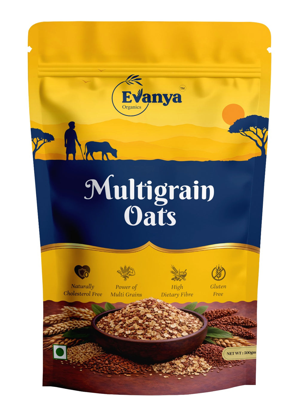 Evanya Organics Multigrain Oats 500 g