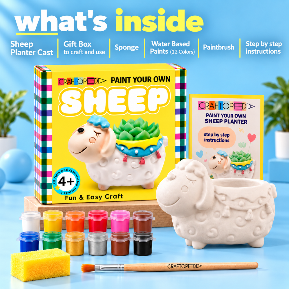 DIY Planter Painting Kit - Sheep