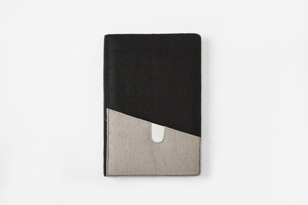 The Label GAIA Hemp Dual Tone Notebook with Pocket - Suspire
