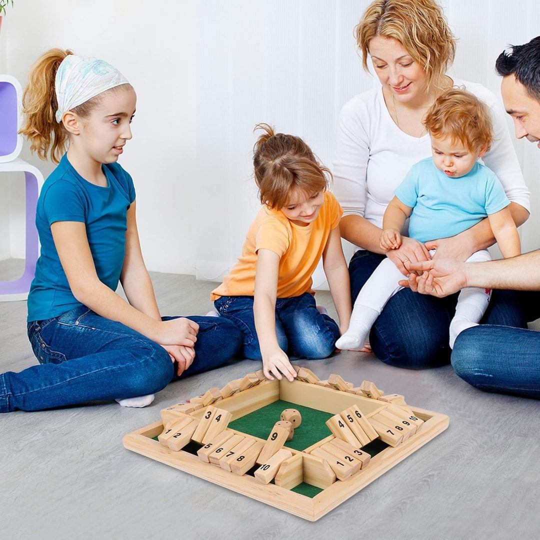 Wudly Wooden Classic Shut the Box Dice Game