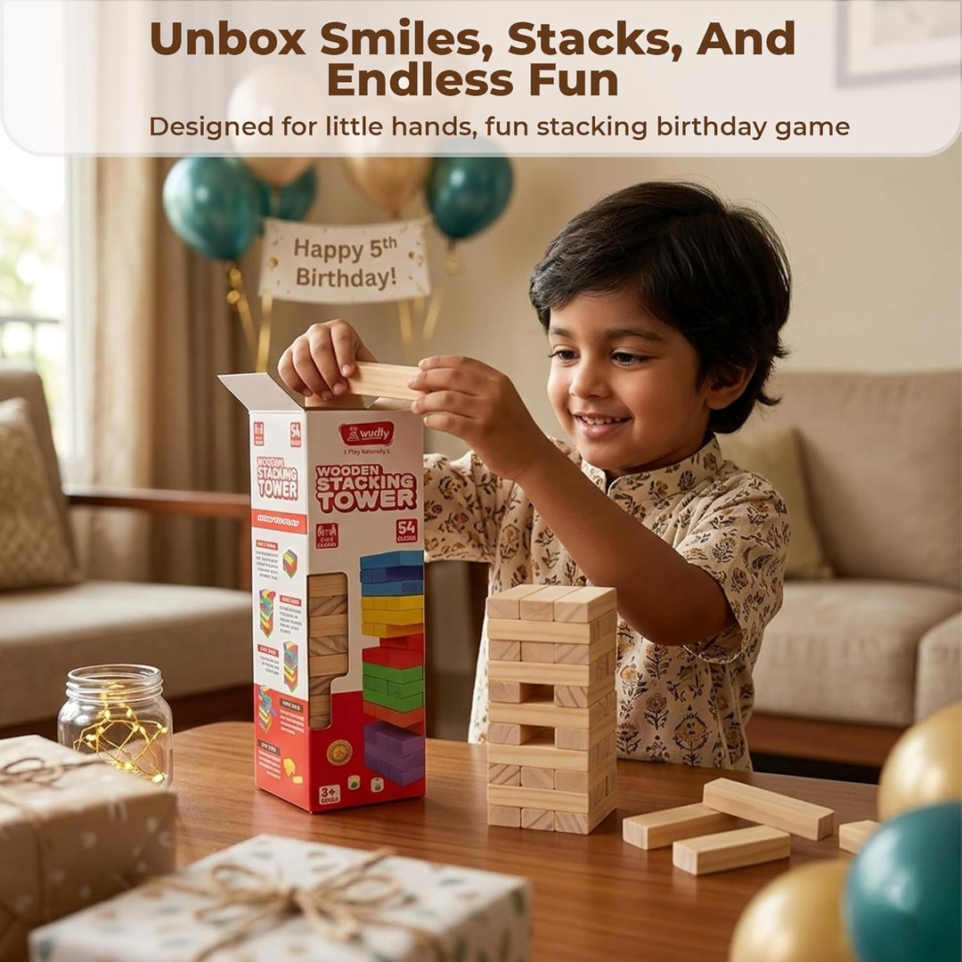 Wudly Wooden Classic Stacking Tower